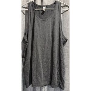 Cotton Heritage Men's size Large Solid Gray Tank Top Cotton/Poly Blend